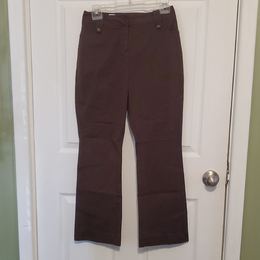 Petite Sophisticate Chocolate Trousers
